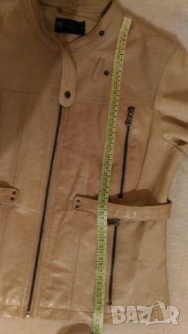 Продавам яке от естествена кожа интересен модел. Размер 46, снимка 5 - Якета - 19612490