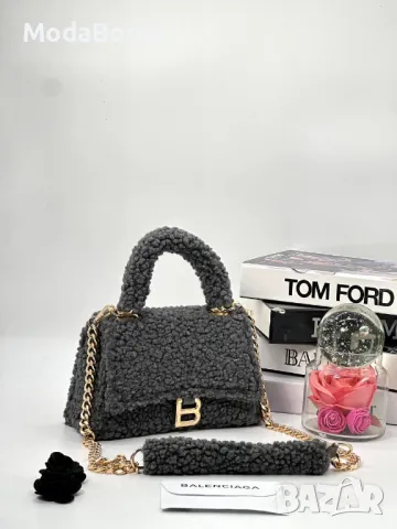 Balenciag🅰️ дамски плюшени чанти Различни цветове , снимка 6 - Чанти - 48618035