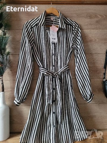 Рокля тип риза ONLY , снимка 3 - Рокли - 43369949