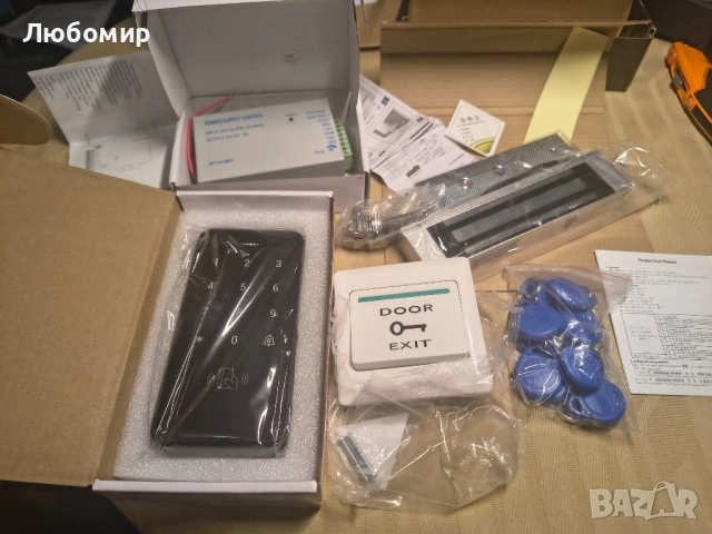 QTTY Bluetooth Tuya RFID комплект за контрол на достъпа IP68 Водоустойчива биометрична , снимка 4 - Други стоки за дома - 51695093