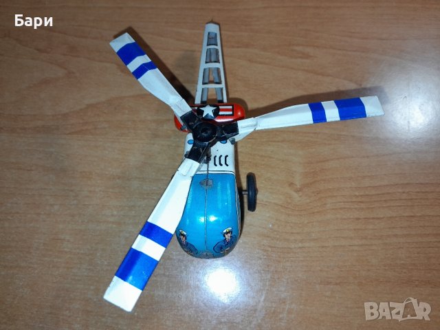 Стара рядка японска играчка хеликоптер HIGHWAY PATROL-YONE, снимка 2 - Колекции - 43490981