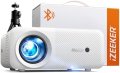 Нов Мощен Проектор iZEEKER с Bluetooth 5.2 - 200'' Екран, 8000:1 Контраст, снимка 1 - Плейъри, домашно кино, прожектори - 43661723