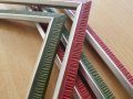 Профили за рамки на едро сребро с зелено или червено ПВЦ х 3лв линеен метър, снимка 3