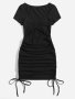 Нова черна рокля по тялото, снимка 1 - Рокли - 43350746