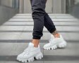 Бели Спортни Обувки Кецове Мъжки Маратонки Прада, снимка 1 - Маратонки - 32242321