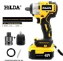Комплект две машини гайковерт-дрелка и ъглошлайф HILDA 48Vс 2 батерии

, снимка 11