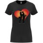 Нова дамска тениска със Сърце (Love) в черен цвят, снимка 1
