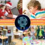 3D лампа многоцветна с достанционно - Футболна топка, снимка 4