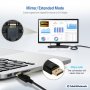 Кабел DisplayPort мъжки към DVI мъжко, 1080P 60Hz, позлатен с интегриран IC чипсет, 200 см, снимка 3