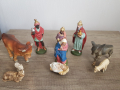 Стари фигури от сцена на Рождество Христово, снимка 9