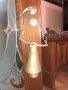 Огромен бронзов чан с кован синджир звънец хлопка камбана, снимка 4