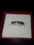 Златен пръстен с диаманти и изумруди, снимка 1 - Пръстени - 37273957