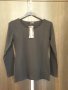 Чисто нова черна блуза дълъг ръкав, с етикета , изчистена , памук+еластан , различни рри, гарваново , снимка 1 - Тениски - 37456693