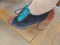 Дамски обувки с връзки Bershka 39, снимка 3