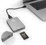 CFexpress Type A Четец на карти USB 3.1 Gen 2 10Gbps, алуминиев, съвместим с Thunderbolt 3