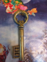 Голям стар бронзов ключ за декорация, снимка 1