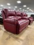 Червени дивани две двойки - естествена кожа, снимка 8