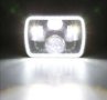 Комплект правоъгълни LED фарове 5х7"Н4, букса 4 светлини /jeep, снимка 5