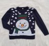 Детски Коледен пуловер 3-4 години, снимка 1 - Детски пуловери и жилетки - 38968579