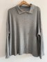 Сива дамска блуза с яка, снимка 4