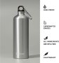 Алуминиева бутилка за вода розова 1литър , Autsel Aluminum Water Bottle 1l, снимка 5