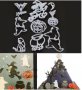 11 бр Хелоуин Halloween пластмасови резци форми печат украса фондан торта декор, снимка 1 - Форми - 26853027