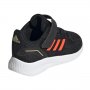 НАМАЛЕНИЕ!!!Бебешки спортни обувки ADIDAS RUNFALCON Черно с червени ленти, снимка 2