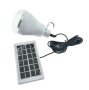 LED лампа с подвижен соларен панел, GR-020, кука, дължина на кабела 2.6m, бутон за управление, бял, снимка 2