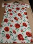 НОВА 4xl раз.58 ПРЕКРАСНА ЛЯТНА БЯЛА РОКЛЯ С ЧЕРВЕНИ ЦВЕТЯ, снимка 1