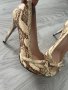 Леопардови обувки размер 38, снимка 1 - Дамски обувки на ток - 43848933