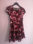 H&M рокля на цветя в цвят бордо, снимка 1 - Рокли - 44883111
