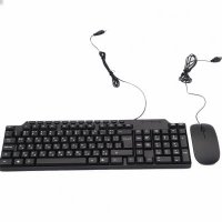 2 в 1 Комплект клавиатура и мишка USB Digital One SP00430 KB03 Кирилизирана Черна, снимка 1 - Клавиатури и мишки - 37352898