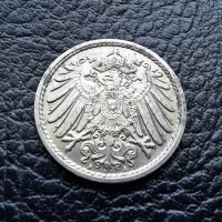 Стара монета 5 пфенига 1913 г. буква  А -Германия - 110 годишна !, снимка 5 - Нумизматика и бонистика - 39791105
