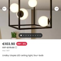 LED плафониера Utopia стъклени сфери се характеризира с особено модерен дизайн. , снимка 2 - Лампи за таван - 44063115