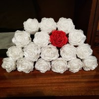 Ръчно направена роза , снимка 2 - Ръчно изработени сувенири - 26554510