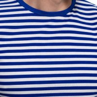 Нова мъжка моряшка блуза на класическо синьо и бяло райе с дълъг ръкав, снимка 5 - Блузи - 27803017