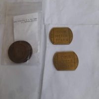 Ретро жетони и монети Франко 1957година , снимка 3 - Антикварни и старинни предмети - 37160096