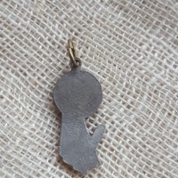 Малка метална иконка с емайл ., снимка 2 - Антикварни и старинни предмети - 28205972
