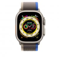 Каишка Apple Watch ULTRA – 49mm сива-синя, снимка 3 - Каишки за часовници - 38978711