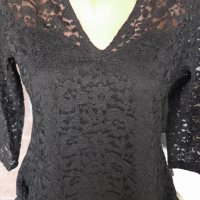 ^Черна рокля дантела, снимка 1 - Рокли - 38414913