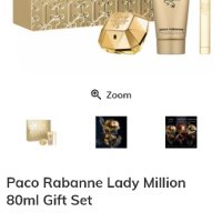 paco rabanne lady million дамски парфюм сет, снимка 6 - Дамски парфюми - 43990799