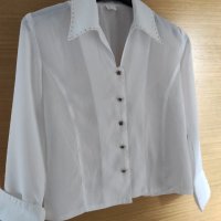 Детска бяла риза с красива яка, снимка 1 - Детски ризи - 40206275