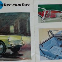 Ретро Рекламен проспект на автомобил Austin Healey Sprite Mk||| формат А4 на Английски език, снимка 3 - Специализирана литература - 37255587