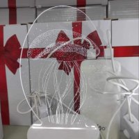 Холограмна 3D LED нощна лампа, снимка 4 - Декорация за дома - 42946314