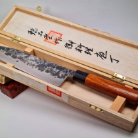 Кухненски нож.Модел Santoku, снимка 7 - Ножове - 44900240