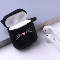 Силиконов кейс за Apple Airpods 1/2 с котката на Karl Lagerfeld, снимка 3 - Безжични слушалки - 36784646