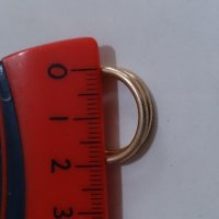 Златист пръстен тип халка - 12422, снимка 4 - Пръстени - 28983895