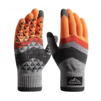 Зимни плетени ръкавици Мъжки, Дамски модни топли ., снимка 2 - Ръкавици - 38702416
