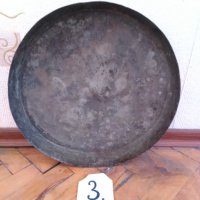 Медни тави стари, изработени ръчно от български майстори в различни времена., снимка 5 - Антикварни и старинни предмети - 40054423