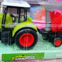 Детски трактор с ремарке, снимка 1 - Коли, камиони, мотори, писти - 38811613